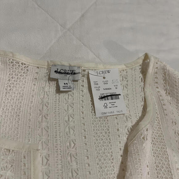 J.Crew Crochet Lace Beach Cover-Up – Ivory – Size Medium (NWT) - Picture 5 of 5